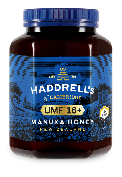 Haddrell's Manuka Honig UMF 16+ MGO 550+ 1kg Front